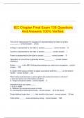  IEC Chapter Final Exam 135 Questions And Answers 100% Verified.