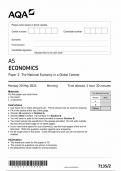 2024 AQA AS ECONOMICS PAPER 2 (7135/2: The National Economy in a Global Context)