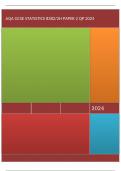 AQA GCSE STATISTICS 8382/2H Higher Tier Paper 2 June 2024 Questions Paper