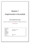 ARTIKEL kwalitatief onderzoek Module 7 Zorginnovatie in de praktijk Cijfer 8,2 Hanzehogeschool onderzoeksartikel