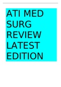 Exam (elaborations) MED SURG NUR 1211 MED-SURGE ATI Review