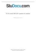 NCLEX URINARY SYSTEM nursing assesment