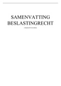 Samenvatting/uitwerking examenmatrijs belastingrecht mbo 4