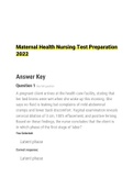 Maternal Health Nursing Test Preparation 2022.