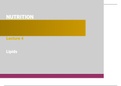 lipids lectured notes {summary}.
