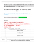 Essentials Of Business Communication 10th Edition By Mary Ellen Guffey - Test Bank.docx