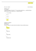    American Military University:CHEM MISC Lesson 1 Quiz-anwered