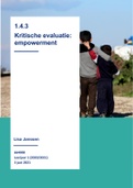 1.4.3 Kritische Evaluatie: Empowerment (Cijfer: 8,2!!)