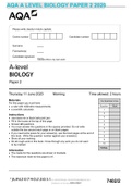 aqa-a-level-biology-paper-2-2020-queston-paper