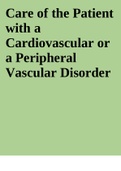 Care of the Patient with a Cardiovascular or a Peripheral Vascular Disorder