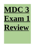 MDC 3 Exam 1 Review