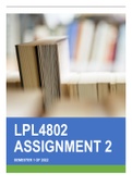 LPL4802 Assignment 2 Semester 1 2022