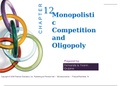 Monopolistic Competition and Oligopoly