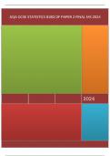 AQA GCSE STATISTICS 8382/2F Foundation Tier Paper 2 Mark scheme June 2024 Version: 1.0 Final