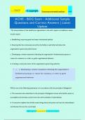 ACHE - BOG Exam - Additional Sample  Questions and Correct Answers | Latest  Update