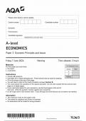 AQA A LEVEL ECONOMICS PAPER 3 2024 (7136/3: Economic Principles and Issues)