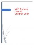 VATI Nursing Care of Children 2024