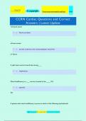 CCRN Cardiac Questions and Correct Answers | Latest Update