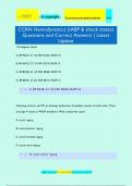 CCRN Hemodynamics (IABP & shock states)  Questions and Correct Answers | Latest  Update