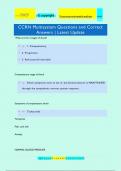 CCRN Multisystem Questions and Correct Answers | Latest Update