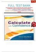 FULL TEST BANK Drug Calculations Online for Calculate with Confidence 6th Edition by Deborah C. Morris Questions And Answers Graded A+    