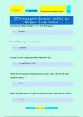 CETa study guide Questions and Correct Answers | Latest Update