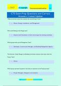 CTS Exam Prep Questions and Correct Answers | Latest Update