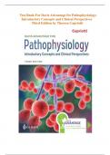 Test Bank For Davis Advantage for Pathophysiology: Introductory Concepts and Clinical Perspectives {Third Edition} by Theresa Capriotti,| Elaborated Answer Key| Updated 2024