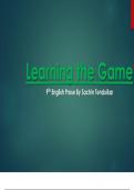 Learning The Game – English Prose by Sachin Tendulkar 