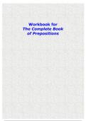 The Complete Book of Prepositions – Workbook 