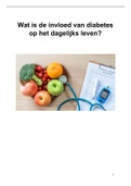 Profielwerkstuk 5 havo diabetes (beoordeeld met een 9,3!)