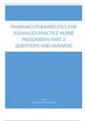 Pharmacotherapeutics for Advanced Practice Nurse Prescribers part 2 questions and answers.docx