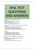 XML TEST QUESTIONS AND ANSWERS