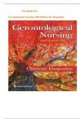 TEST BANK FOR GERONTOLOGICAL NURSING 10TH EDITION BY ELIOPOULOS