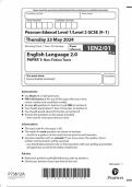 2024 EDEXCEL GCSE ENGLISH LANGUAGE 2.0 PAPER 1