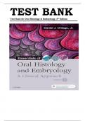 TEST BANK FOR Essentials of Oral Histology and Embryology: A Clinical Approach 5th Edition by Daniel J. Chiego Jr All Chapters Verified |9780323497251| Guide A+