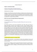 Samenvatting/Notes Strategic Management