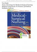 Test bank for Davis Advantage for Medical-Surgical Nursing: Making Connections to Practice 3rd Edition by Hoffman|| All Chapters 1-71||Newest Edition