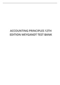 Accounting Principles 12th Edition Weygandt Test Bank