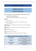 Matric Poetry Summary and Analysis - "Nightsong City"