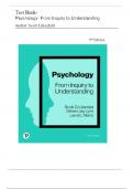 Test Bank - Psychology: From Inquiry to Understanding 5th Edition ( Scott Lilienfeld, 2024) All Chapters 1-16 || Latest Edition | COMPLETE SOLUTION.