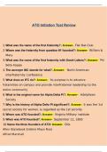 ATO Initiation Test Review 2023 Questions and Answers