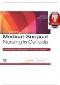 Test Bank - Lewis’s Medical-Surgical Nursing in Canada, 5th Edition ( Tyerman, 2025) All Chapters 1-72|| Newest Edition | Complete Study  Guide |Grade A+.