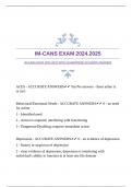 IM-CANS EXAM 2024.2025 WITH GUARANTEED ACCURATE ANSWERS