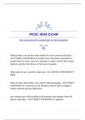 PKSC 4640 EXAM WITH GUARANTEED ACCURATE ANSWERS