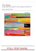 Test Bank- Advanced Health Assessment & Clinical Diagnosis in Primary Care 7th Edition ( Joyce E. Dains , 2024) Newest Edition | COMPLETE SOLUTION | GRADE A+.