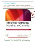 Test Bank Complete_ Lewis’s Medical-Surgical Nursing in Canada, 5th Edition, Mariann M. Harding (Author), Jane Tyerman (Author), Shelley Cobbett (Author) All Chapter 1-72 (2024/2055) Latest Edition