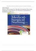 Test bank for Davis Advantage for Medical-Surgical Nursing: Making Connections to Practice 3rd Edition by Hoffman | COMPLETE GUIDE CHAPTER 1-71 | FULL GUIDE A+