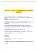  IAAO Course 300 Questions And Answers Rated A+.