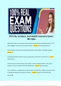 NYS Life, Accident, And Health Insurance Exam/ 385 Q&A 